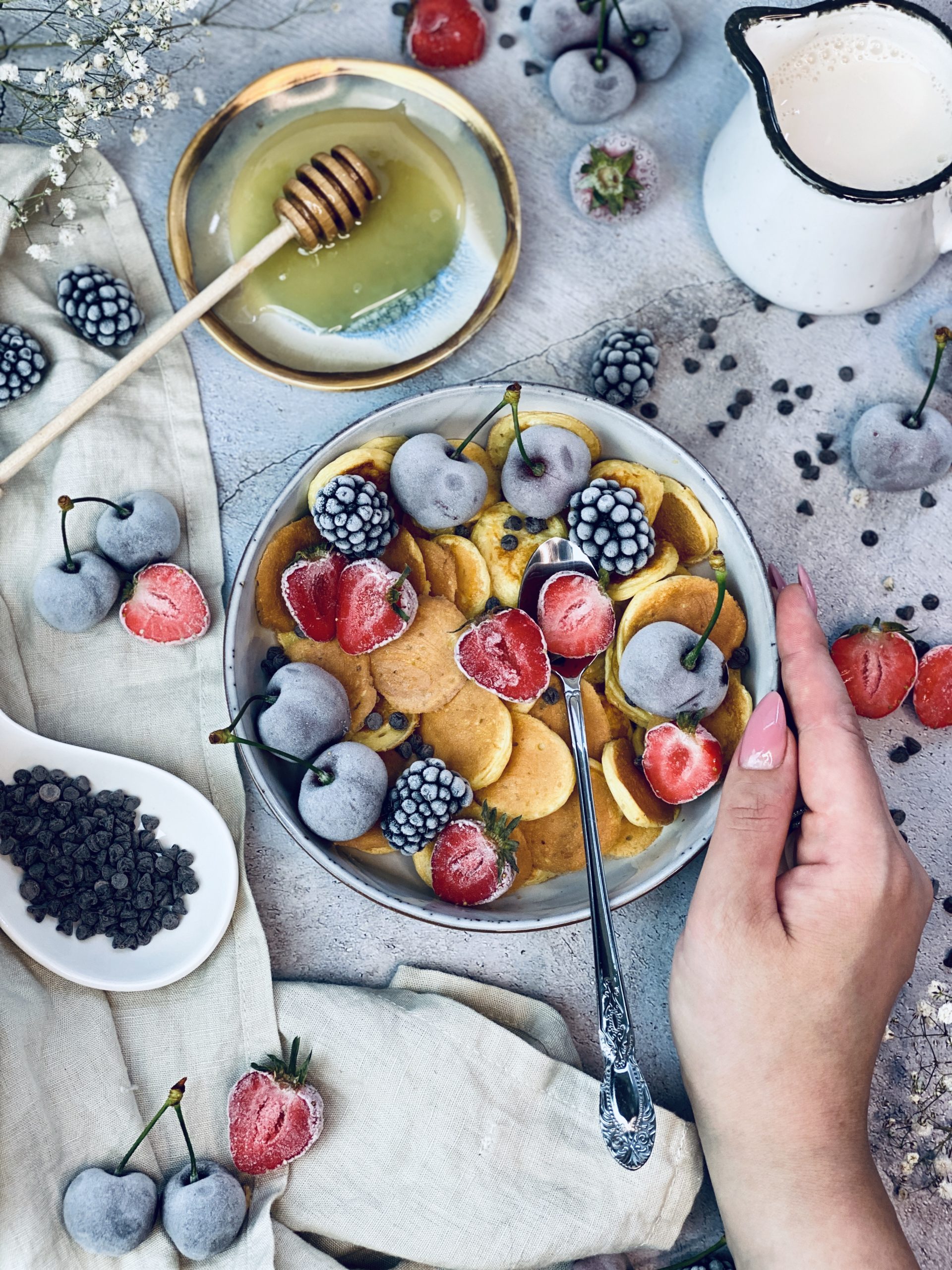 Mini-Protein-Pancake-Bowl Rezept